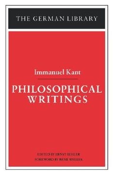 portada philosophical writings: immanuel kant