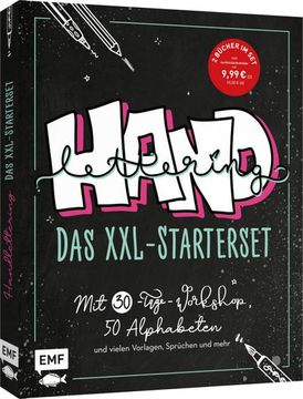 portada Handlettering: Das Xxl-Starterset - Dein Anfänger-Set mit 2 Büchern im Bundle (en Alemán)