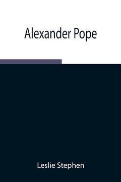 portada Alexander Pope (in English)