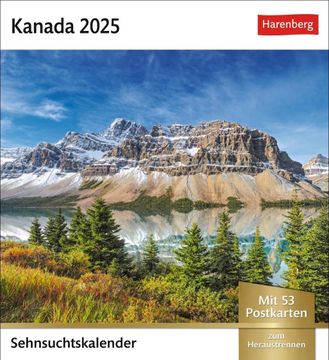 portada Kanada Sehnsuchtskalender 2025 - Wochenkalender mit 53 Postkarten