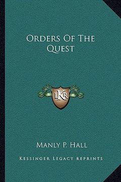 portada orders of the quest (en Inglés)