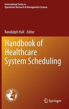 portada handbook of healthcare system scheduling (en Inglés)
