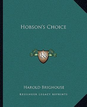 portada hobson's choice