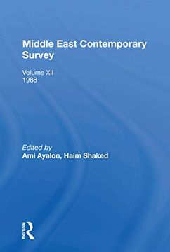 portada Middle East Contemporary Survey: Volume Xii: 1988 (Middle East Contemporary Survey, 12) (en Inglés)