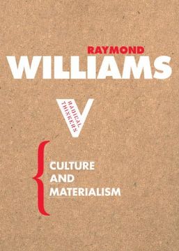 portada Culture and Materialism (en Inglés)