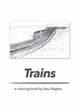 portada Trains: a coloring book
