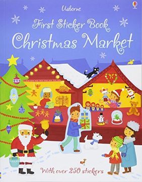 portada First Sticker Book Christmas Market (First Sticker Books) 