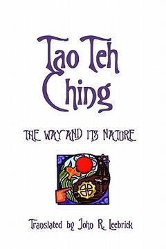 portada tao teh ching: the way and its nature