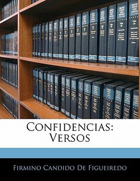 portada Confidencias: Versos (en Portugués)
