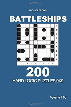portada Battleships - 200 Hard Logic Puzzles 9x9 (Volume 10) (en Inglés)