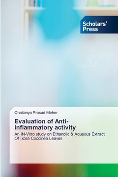 portada Evaluation of Anti-inflammatory activity (in English)