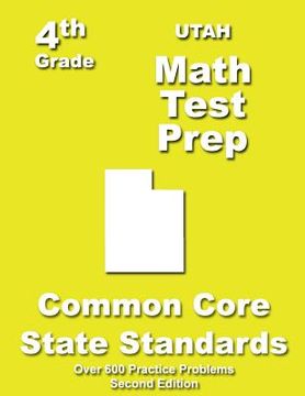 portada Utah 4th Grade Math Test Prep: Common Core Learning Standards (in English)