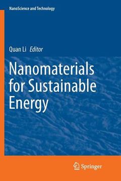 portada Nanomaterials for Sustainable Energy (en Inglés)