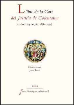 portada Llibre de la Cort del Justícia de Cocentaina (1269-1290) (Fonts Històriques Valencianes)