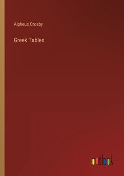 portada Greek Tables (en Inglés)