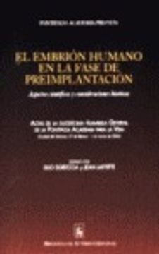 portada El embrión humano en la fase de preimplantación: Aspectos científicos y consideraciones bioéticas (FUERA DE COLECCIÓN) (in Spanish)