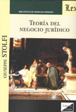 portada Teoría del negocio jurídico (in Spanish)