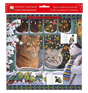 portada Lesley Anne Ivory – Snowy Christmas: Megatab, Mintaka and the Snowman Advent Calendar 2021 (With Stickers) (en Inglés)