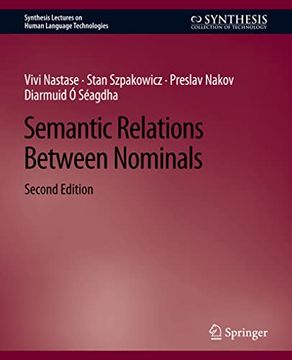 portada Semantic Relations Between Nominals, Second Edition (in English)