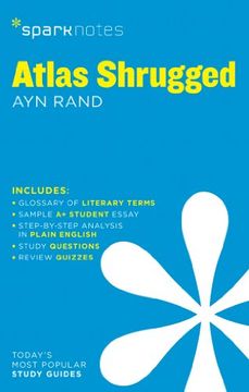 portada Atlas Shrugged Sparknotes Literature Guide (Sparknotes Literature Guide se) (en Inglés)