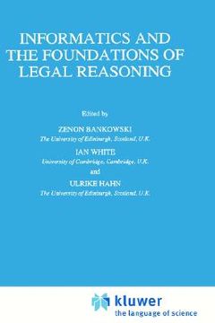 portada informatics and the foundations of legal reasoning (en Inglés)