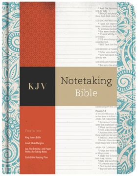 portada KJV Notetaking Bible, Blue Floral