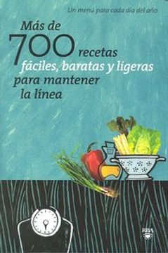 portada Mas de 700 recetas faciles adelgazar (GASTRONOMÍA Y COCINA)