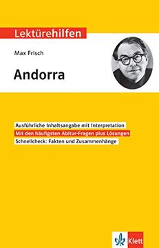 portada Klett Lektürehilfen max Frisch, Andorra: Interpretationshilfe für Oberstufe und Abitur (en Alemán)