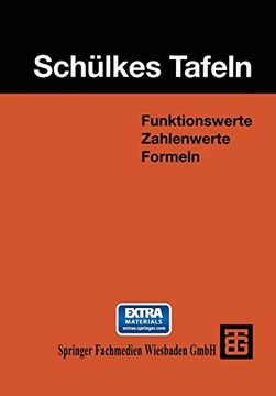 portada Schülkes Tafeln: Funktionswerte Zahlenwerte Formeln (en Alemán)