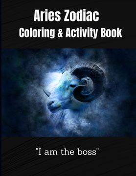 portada Aries Zodiac Coloring &Activity Book: Horoscope Activity Book (en Inglés)