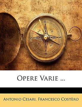 portada Opere Varie ... (in Italian)