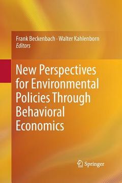 portada New Perspectives for Environmental Policies Through Behavioral Economics (in English)