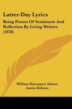 portada latter-day lyrics: being poems of sentiment and reflection by living writers (1878)