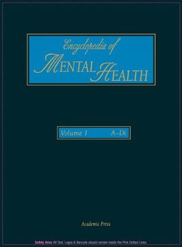 portada Encyclopedia of Mental Health, Vol. 1: A-Di (en Inglés)