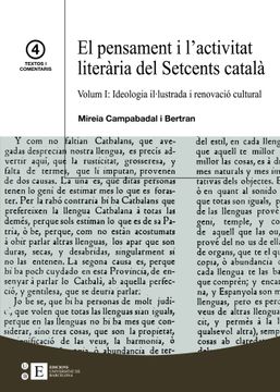 portada Ideologia il lustrada i renovació cultural (in Catalá)