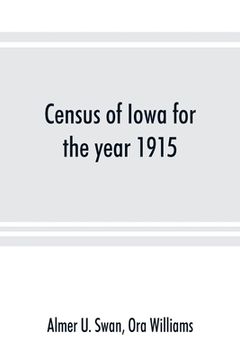 portada Census of Iowa for the year 1915