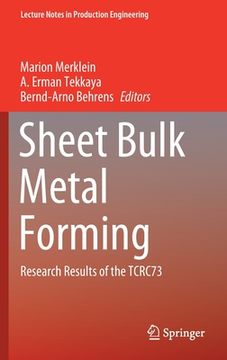 portada Sheet Bulk Metal Forming: Research Results of the Tcrc73 (en Inglés)