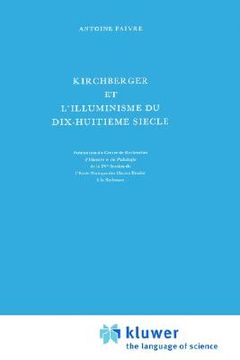 portada kirchberger et l'illuminisme du dix-huitieme siecle (en Inglés)