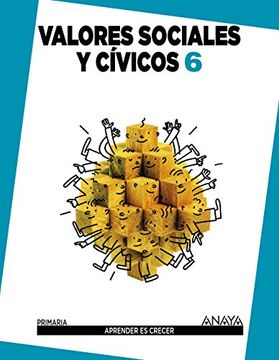 portada Valores Sociales y Cívicos 6. (Aprender es crecer)