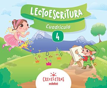 portada CRECELETRAS LECTOESCRITURA 4 CUADRÍCULA