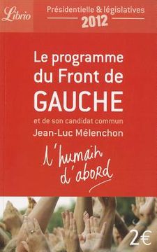 portada Le Programme Du Front de Gauche (en Francés)