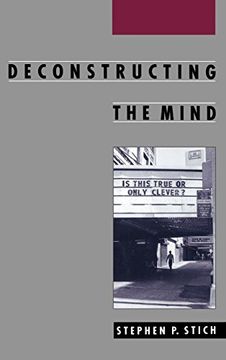 portada Deconstructing the Mind (in English)
