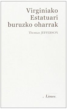 portada Virginiako Estatuari Buruzko Oharrak: 19 (Limes) (in Basque)