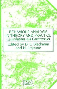 portada behaviour analysis in theory and practice: contributions and controversies (in English)