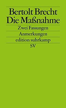 portada Die Maßnahme. Zwei Fassungen. Anmerkungen. (German Edition) (in German)