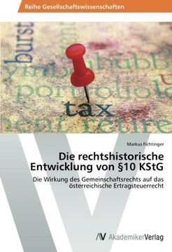 portada Die Rechtshistorische Entwicklung Von 10 Kstg