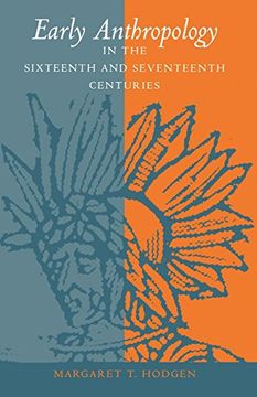portada Early Anthropology in the Sixteenth and Seventeenth Centuries (en Inglés)