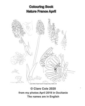 portada Coloring-in Book France Nature April: Flora & Fauna from my Photos in Occitanie 2019 April (in English)