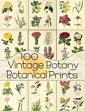 portada 100 Vintage Botany Botanical Prints (Floral Ephemera Series) (en Inglés)