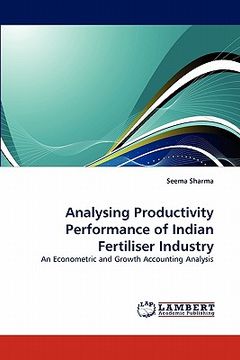 portada analysing productivity performance of indian fertiliser industry (en Inglés)
